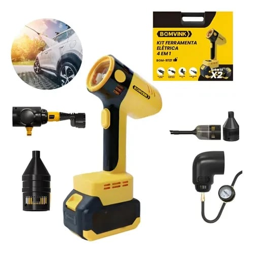 Kit Ferramenta Elétrica 4 em 1 C/ 2 Baterias Li-ion BOMVINK